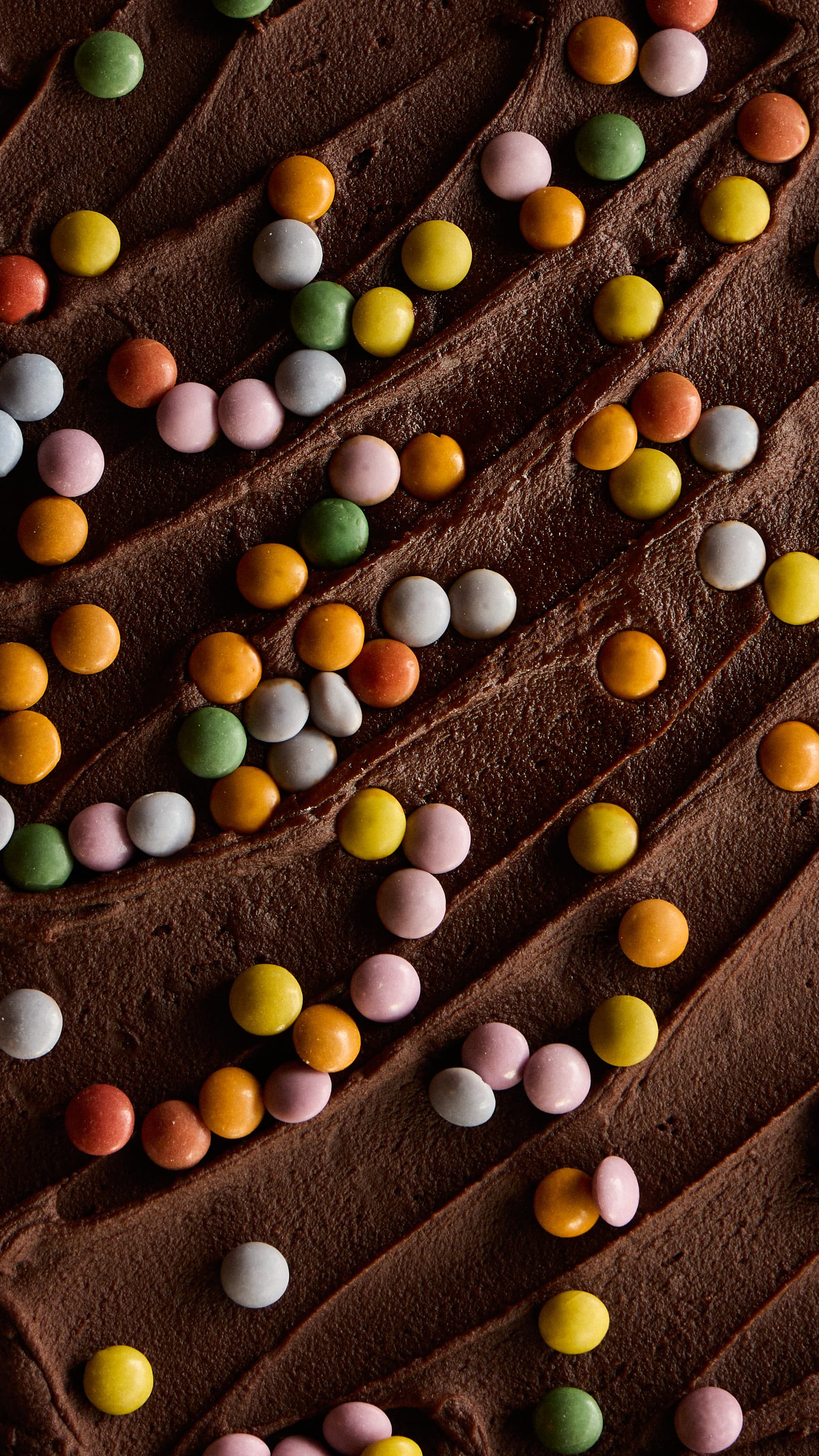 Skúffukaka með smarties